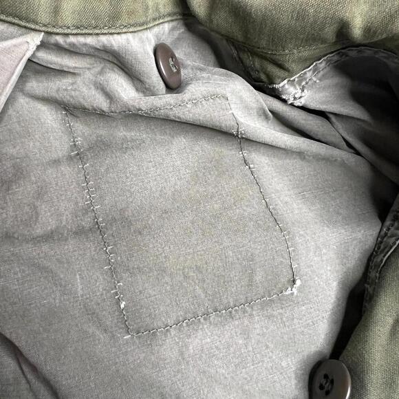 70s Vintage M-65 Military Field Jacket OG-107 Green Sz L (Approx) Scovill Zip - Picture 11 of 13